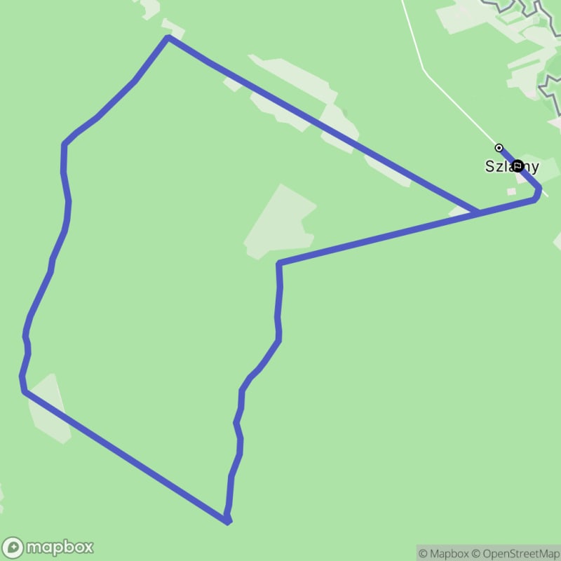 Ścieżka wzdłuż rzeki z poziomem trudności średnim - 9 km, Szlamy jako punkt wyjścia. - Szlamy