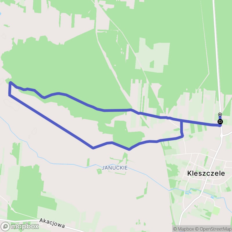 Ścieżką przez lasy - spacer średnio trudny o długości 9 km, zaczynający się w Kleszczelach. - Kleszczele