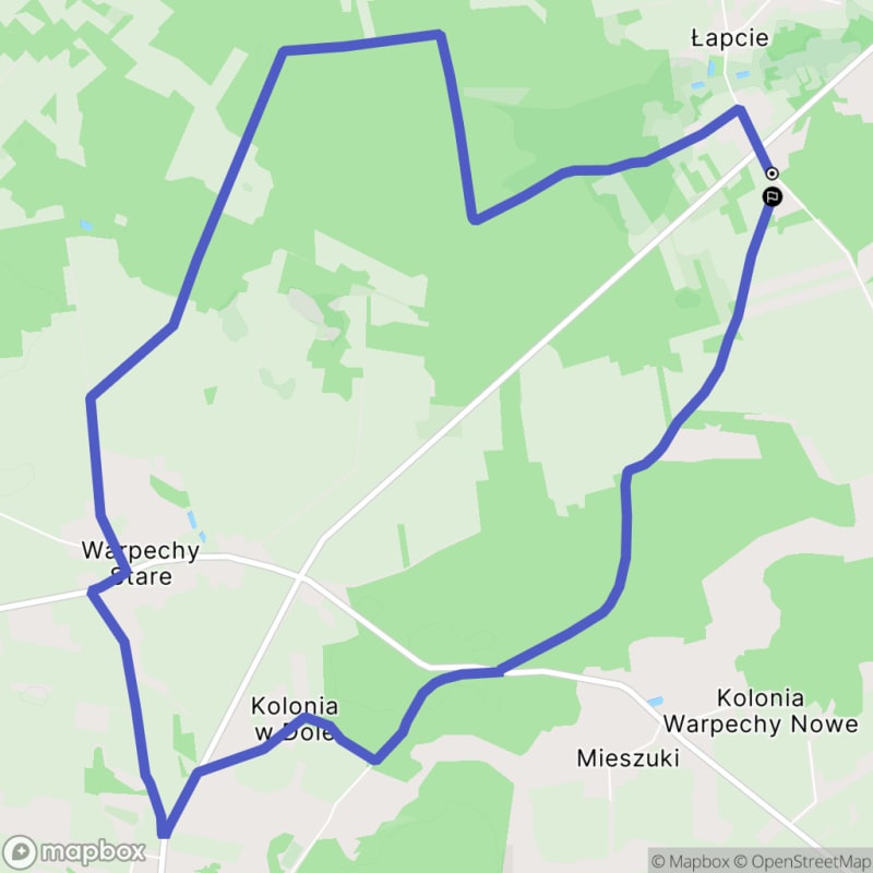 Średnio trudna, 10,4km rada w Łapciach - Łapcie