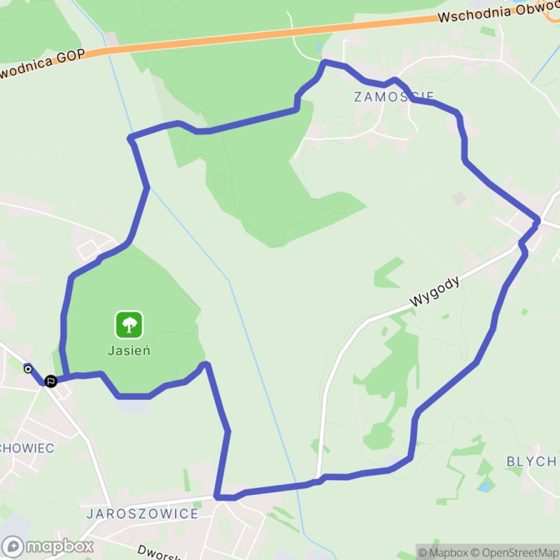 Ścieżka średnio trudna o długości 10,4 km w Tychach - Tychy