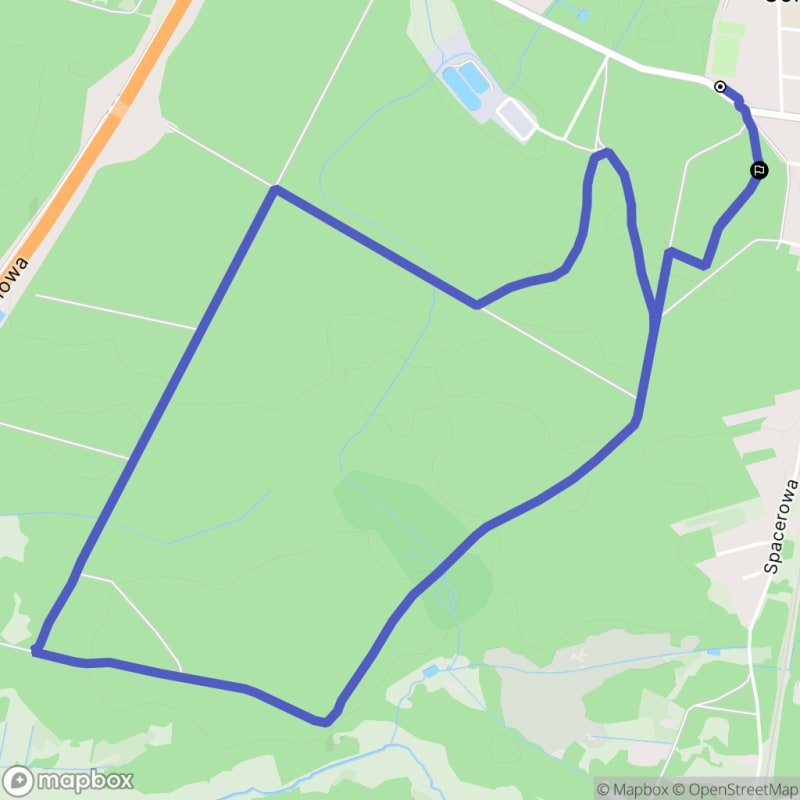 Łatwa, 6,8km szlak turystyczny rozpoczynający się w Gomunicach \/ Polska - Gomunice