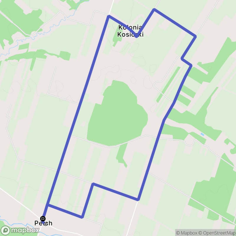 Łatwa, 7,4km szlak turystyczny rozpoczynający się w Pełchu. - Pełch