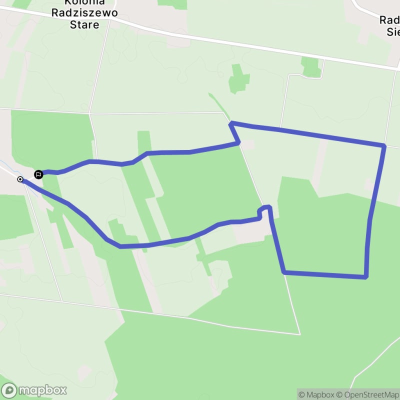 Spacer łatwy o długości 6,1 km od Radziszewa do Sobiechowa - Radziszewo-Sobiechowo