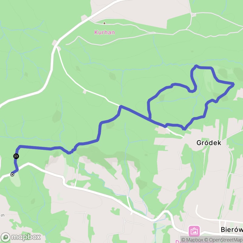 Łatwa, 4,8km trasa turystyczna w Bierówce \n (polskie tłumaczenie: Łatwa, 4,8km trase turystyczna w Bierówce) - Bierówka