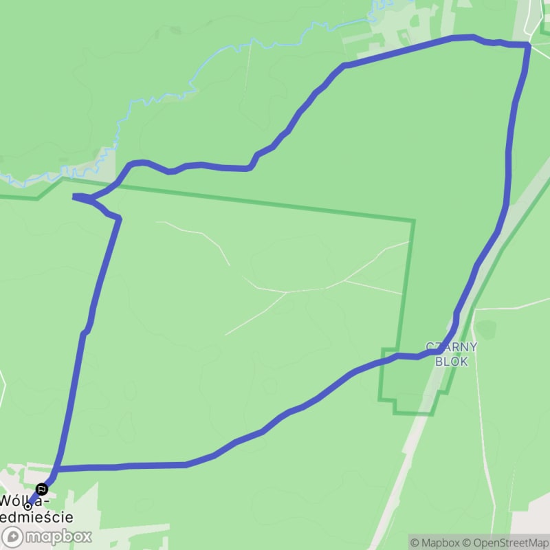 Średnio trudna, 10,3km dystansowa przechadzka z Wólki Przedmieścia - Wólka-Przedmieście