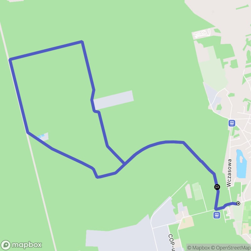 Ścieżka wzdłuż rzeki z poziomem trudności średnim, 10.8 km, Nowa Dęba jako punkt wyjścia - Nowa Dęba