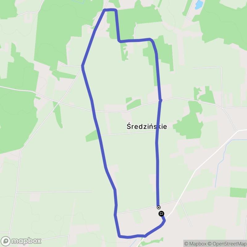 Średzińskie - łatwa, 5,5 km randonna - Średzińskie