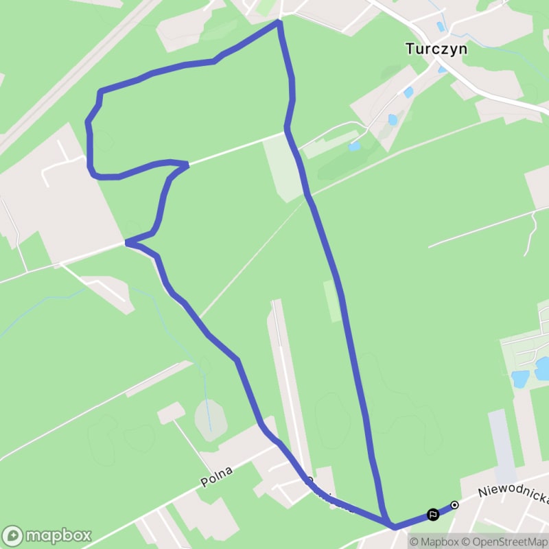 Łatwa, 5.9km dystansowa wędrówka turystyczna rozpoczynająca się w Księżynie - Księżyno