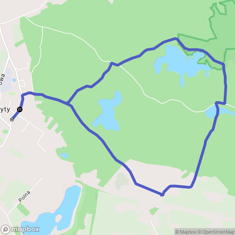 Łatwa, 7,8km dystansowa przechadzka po Małdytach - Małdyty
