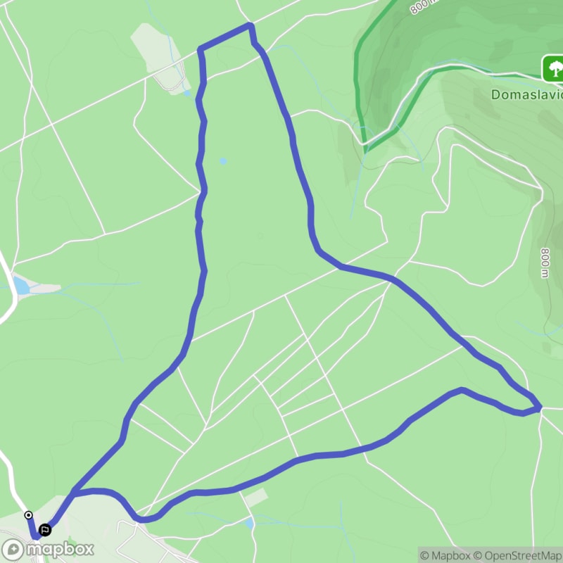Łatwa, 6.7km trasa turystyczna rozpoczynająca się w Oseku - Osek