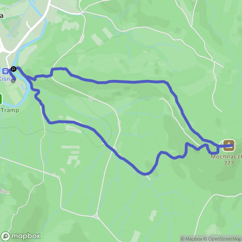 Ścieżka średnio trudna, 4,4 km długa, zaczynająca się w Cisnie - Cisna