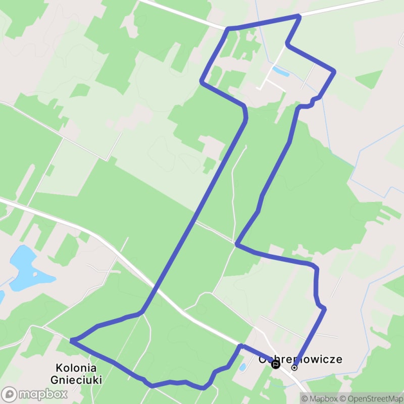 Łatwa, 6,9km dystansowa wędrówka turystyczna z Ochremowiczami - Ochremowicze - Ochremowicze