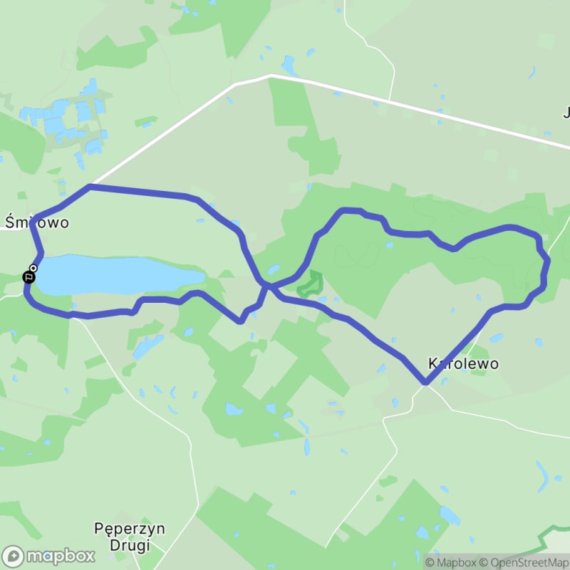 Ścieżka turystyczna Śmiłowo - lasy nadrzeczne (9,8 km, poziom trudności średni) - Śmiłowo