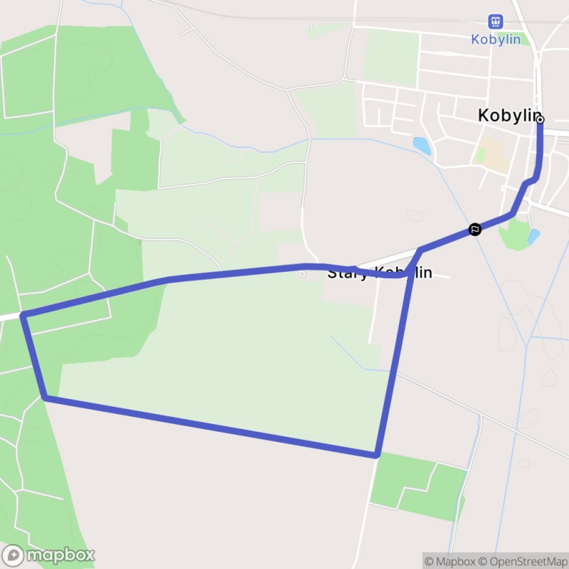 Łatwa, 5,7km dystansowa wycieczka piesza z miejscowości Kobylin - Kobylin