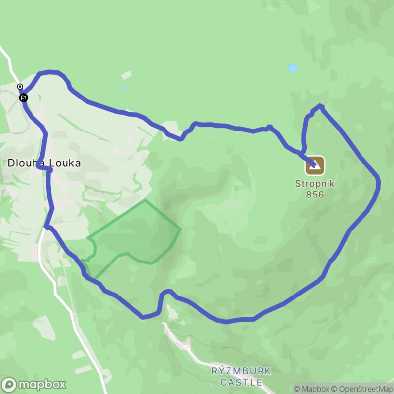 Ścieżka turystyczna z Oska, dystans 9,5 km, poziom trudności średni - Osek