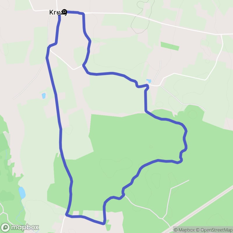 Łatwa, 6.5km trasa turystyczna rozpoczynająca się w Kruzy - Spokojny spacer w ciepłych dniach - Kruzy
