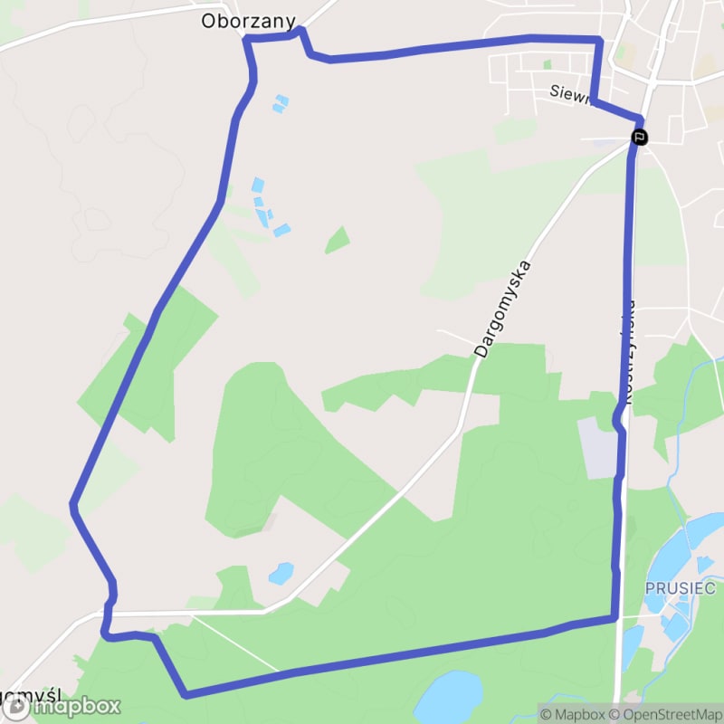 Ścieżka turystyczna w Dębniku o długości 10,6 km z poziomem trudności umiarkowanym. - Dębno