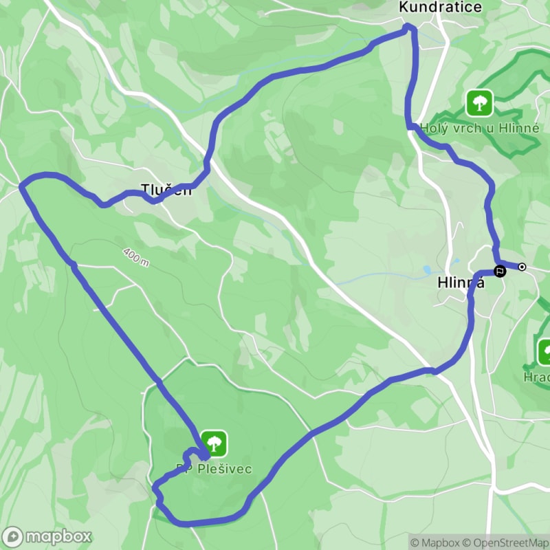 Ścieżka wzdłuż rzeki z poziomem trudności średnim - 8,4 km, Hlinná jako punkt wyjścia. - Hlinná