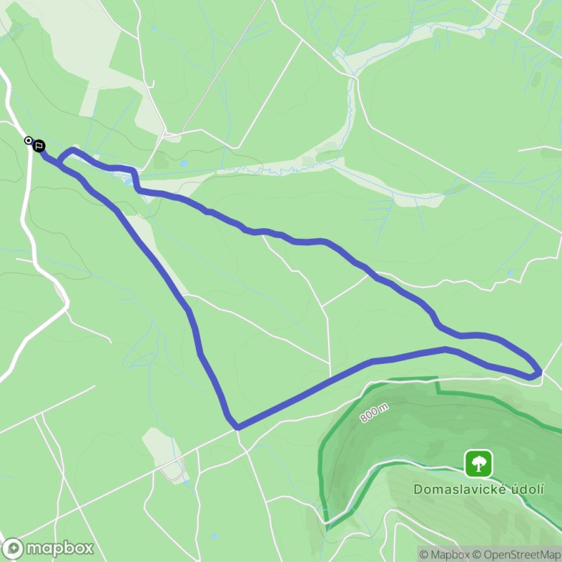 Łatwa, 6.3 km dystans rajdu turystycznego w Oseku - Osek