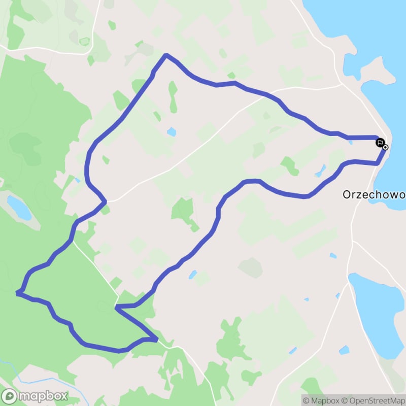Ścieżka w Orzechowie o dystansie 8,5 km i poziomie trudności średnim - Orzechowo