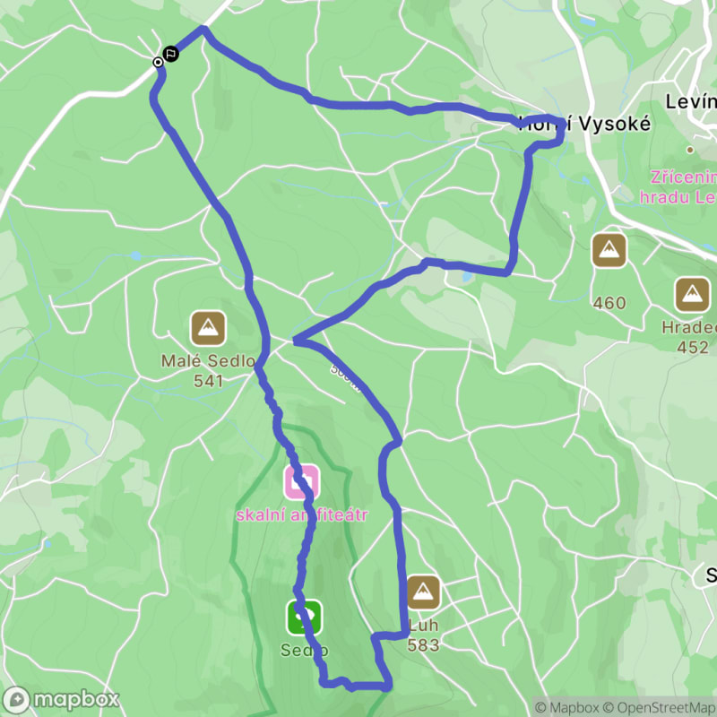 Ścieżka w środku natury - spacer z Lovečkovice o długości 8,1 km o trudności średniej - Lovečkovice
