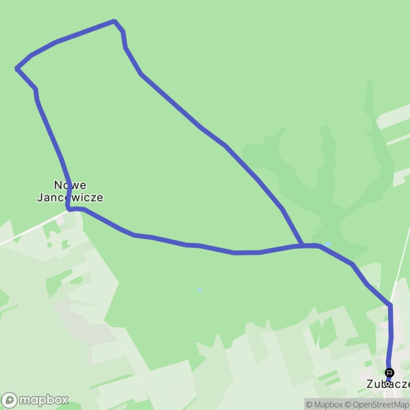 Ścieżka wzdłuż rzeki z poziomem trudności średnim, trasa turystyczna rozpoczynająca się w Zubacze (8.9 km) - Zubacze