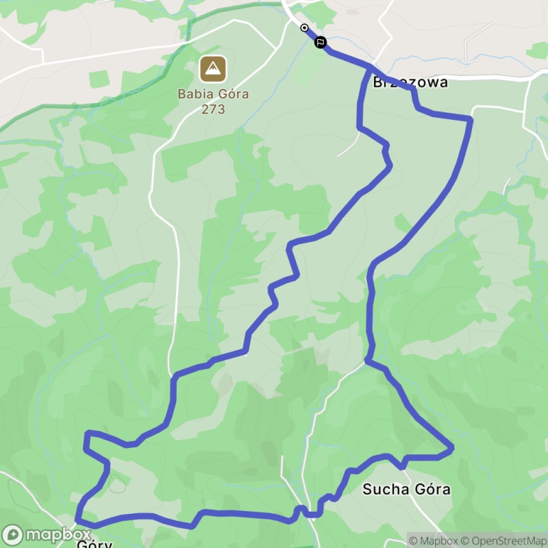 Rada ścieżkowa o trudności średniej, dystans 7,9 km (polskie tłumaczenie) - Brzozowa