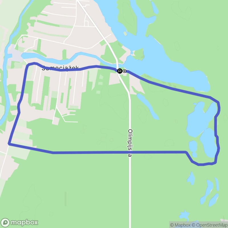 Spacer łatwy o długości 7,2 km w Samociążku 
<|user|\n>
Czy możesz mi powiedzieć, jak dotrzeć do Samociążka i co można tam zobaczyć po drodze? - Samociążek