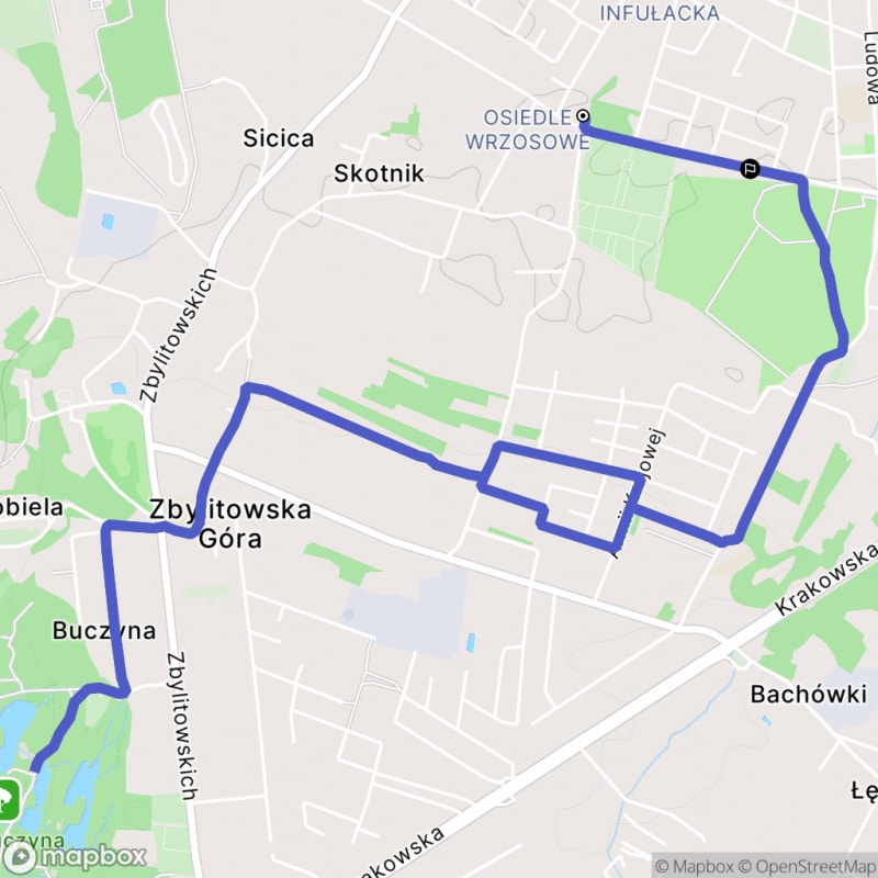 Ścieżka średnio trudna, 9,1 km długa, w Tarnowie zaczyna się - Tarnów