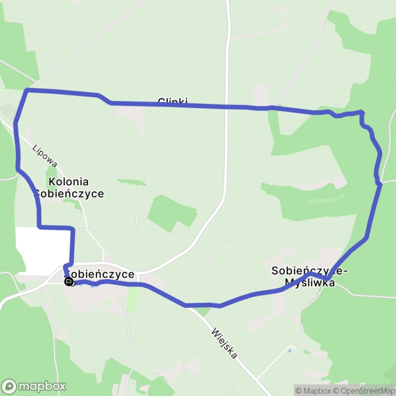 Łatwa, 7.4km dystansowa wędrówka turystyczna rozpoczynająca się w Sobieńczycach - Sobieńczyce