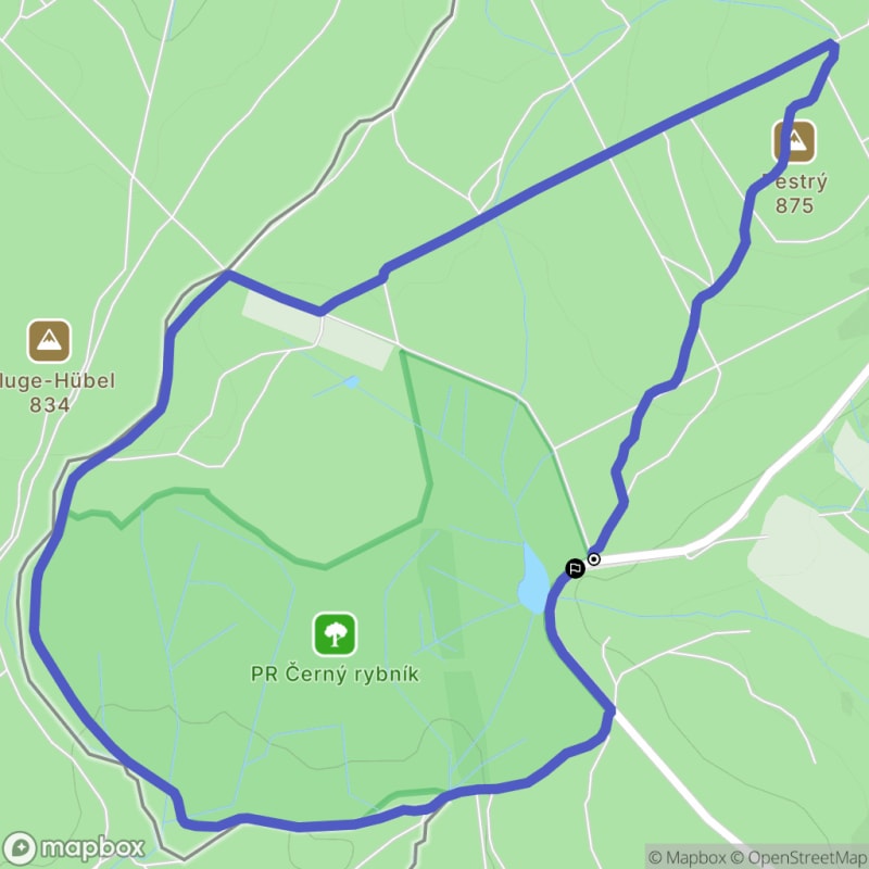 Spacer w Klínie o dystansie 5,7 km i poziomie trudności łatwym - Klíny