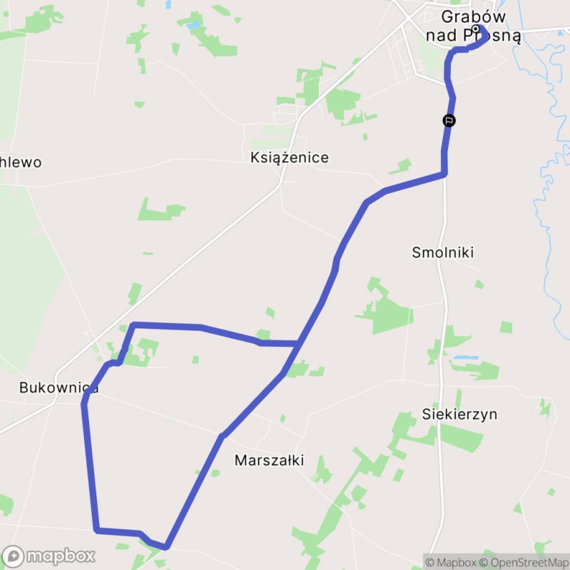Przeciwko górze - trudna, 16,2 km dystansowa wspinaczka z Grabowa nad Prosną - Grabów nad Prosną