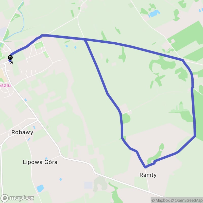 Ścieżka turystyczna z Reszela, dystans 9,8 km, poziom trudności średni - Reszel
