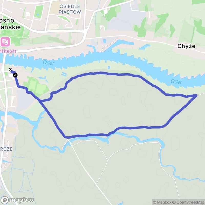 Łatwa, 5,9km rada piesza zaczynająca się w Krosno Odrzańskie - Krosno Odrzańskie