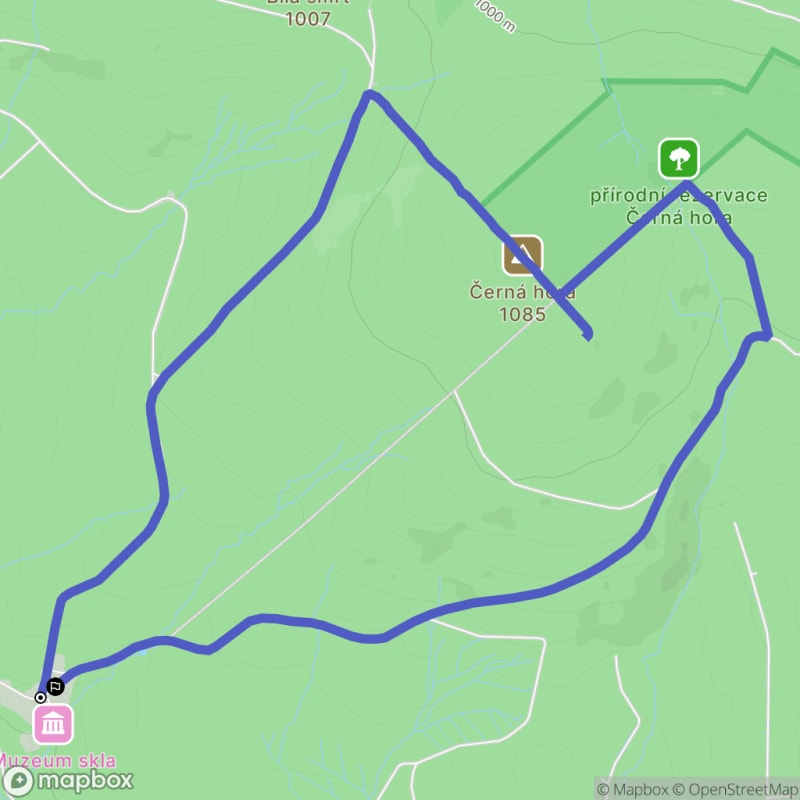 Średni poziom trudności wspinaczki turystycznej z początkiem w Bedřichovie, dystans wynosi 8,3 km. - Bedřichov
