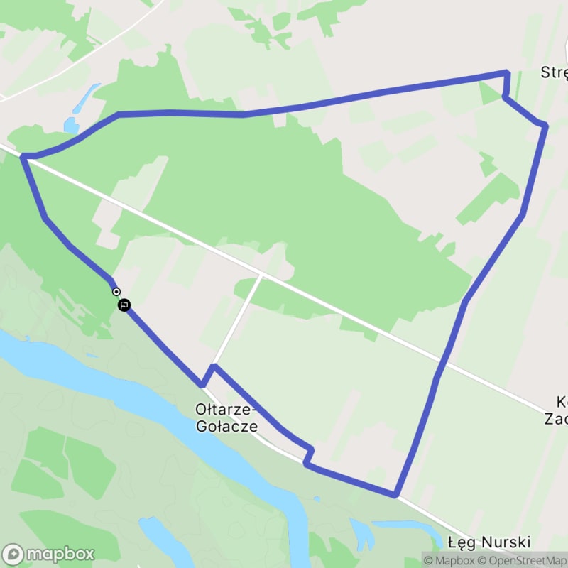 Ścieżka wzdłuż rzeki Białki - spacer po Ołtarzach-Gołaczach o dystansie 8,9 km i trudności średniej - Ołtarze-Gołacze