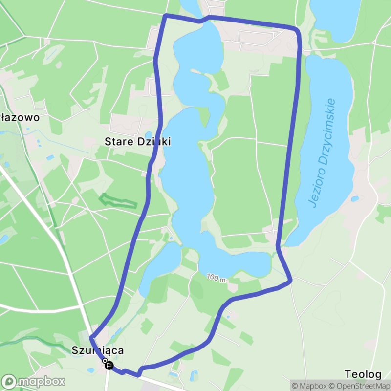 Spacer w kierunku Szumiącej - łatwa trasy o długości 7,3 km - Szumiąca