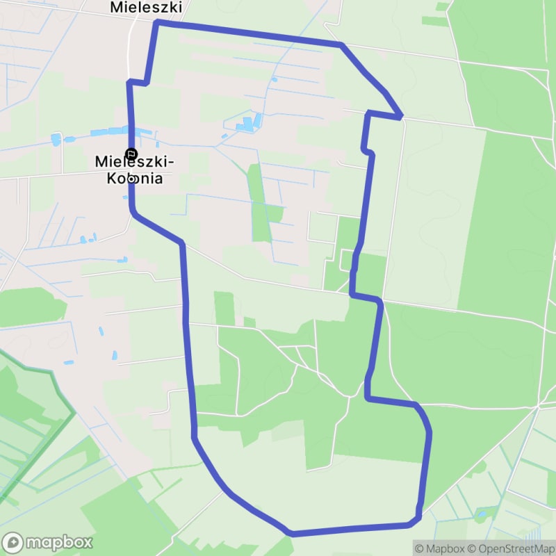 Łatwa, 7.8km dystansowa przechadzka z Mieleszki-Kolonia - polski - Mieleszki-Kolonia
