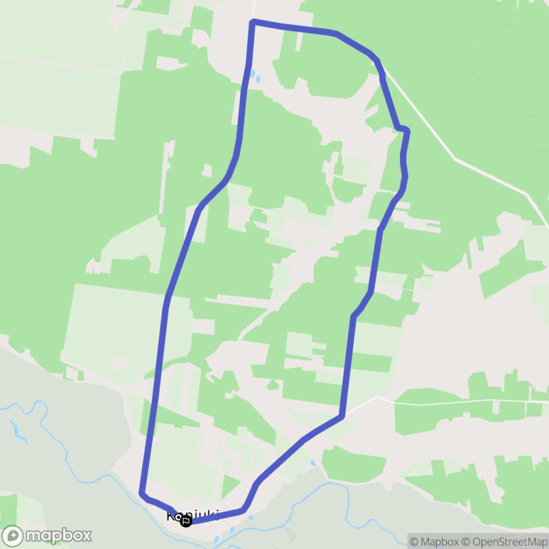 Ścieżka w Kaniukach - 9,7 km trasa, poziom trudności średni - Kaniuki