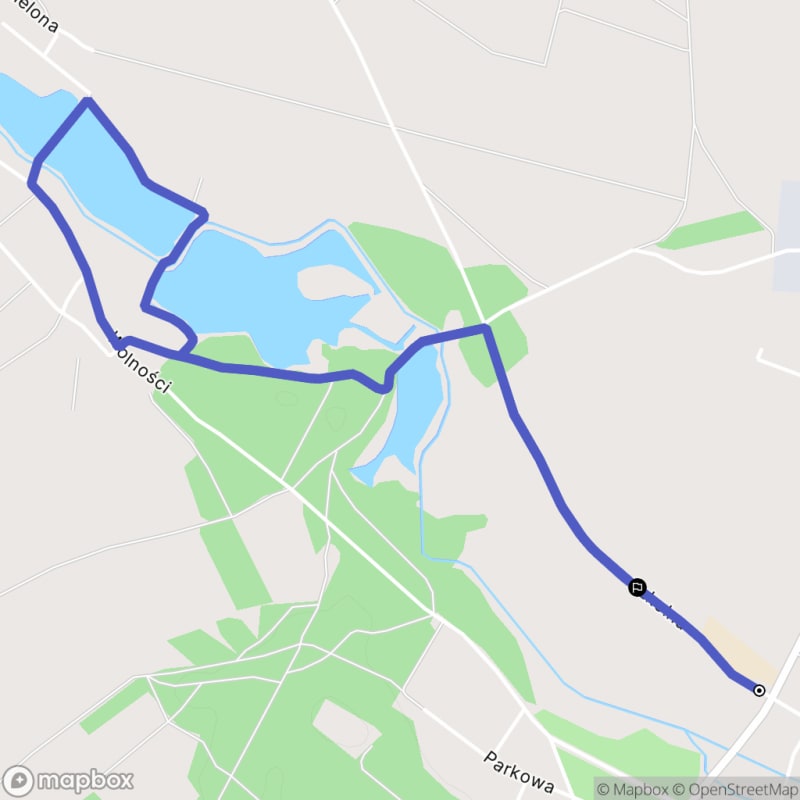 Łatwa, 4,9km trasa turystyczna w Jemielnicy.\n - Jemielnica