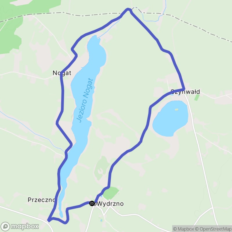 Ścieżka szumów rzeki Nogatu - 12,2 km trasy, poziom trudności średni - Nogat