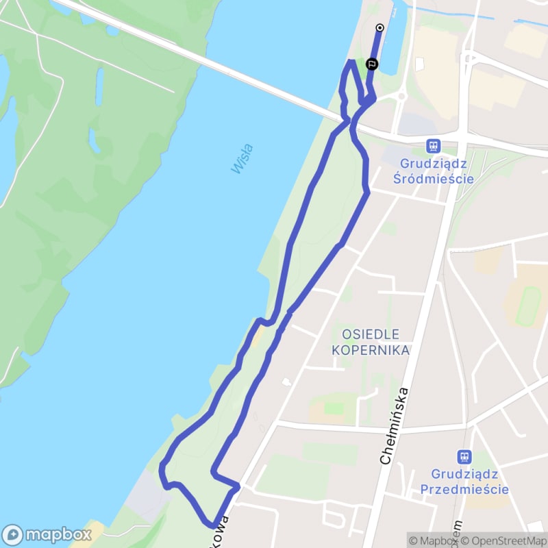 Łatwa, 3,6km rada łazienkowa w Grudziądzu - Grudziądz