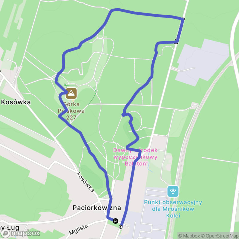 Spacer łatwy o długości 3,3 km w Wojciechowie - Wojciechów