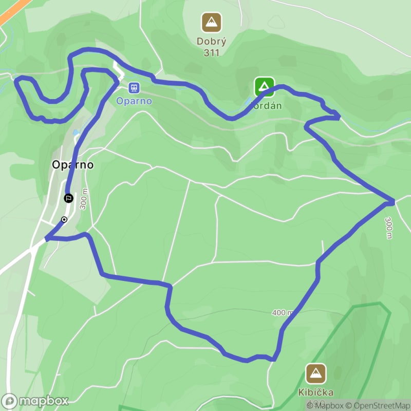 Ścieżka średnio trudna, 6,7 km długa w Velemínie - Velemín