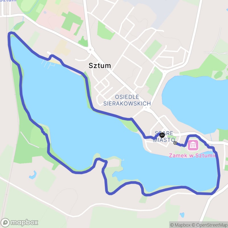 Łatwa, 4,5km trasa turystyczna w Sztumie \/ 4,5 km łatwa ścieżka turystyczna w Sztumie - Sztum