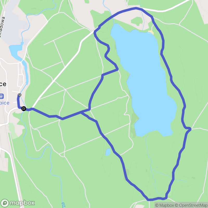 Ścieżka wzdłuż rzeki Odry z Kępicy na 7,9 km, poziom trudności średni - Kępice