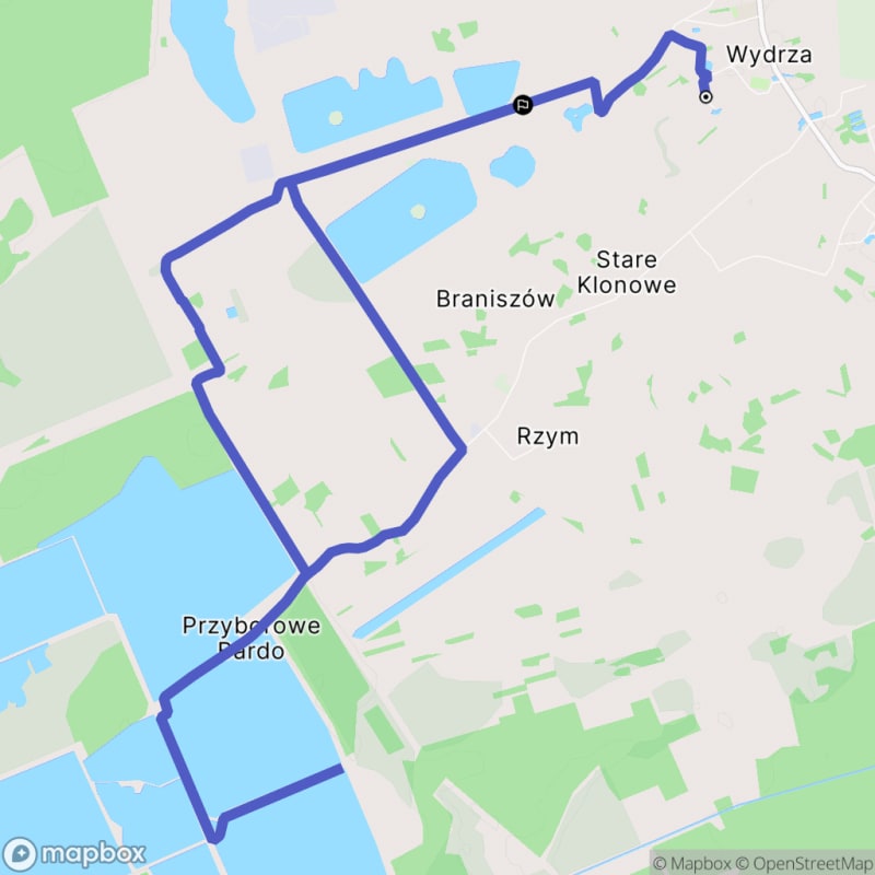 Ścieżka w Wydrzy - 16,3 km, poziom trudności średnio-wysoki - Wydrza