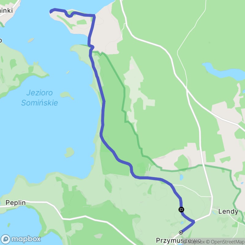 Ścieżką przez Przymuszewo na trudnym terenie (9,8 km) - Przymuszewo