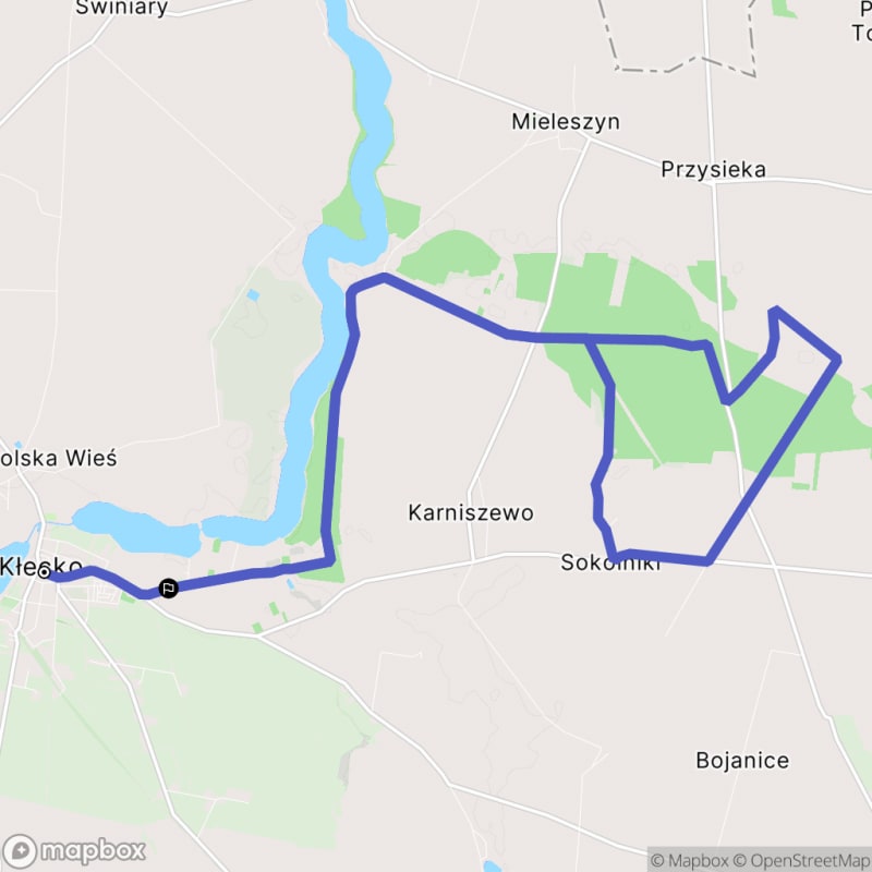 Trudna, ale warta trudu wspinaczka po górze w Kłecku (22,4 km) - Kłecko