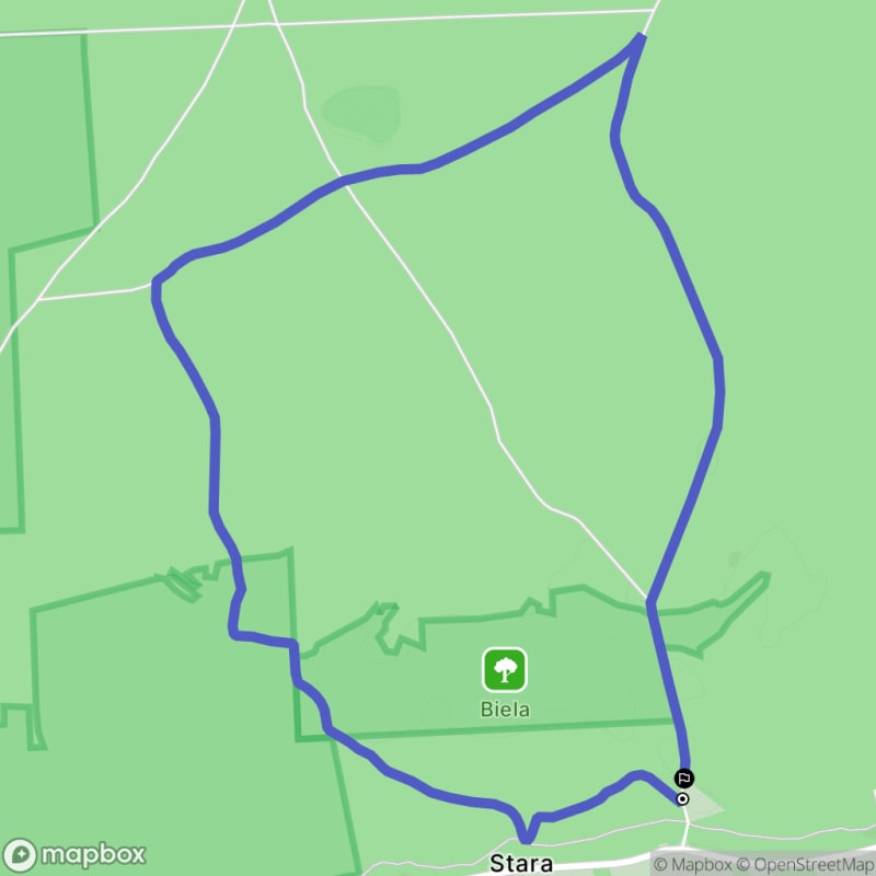 Spacer łatwy o długości 7,4 km w Stara Dąbrowa - Stara Dąbrowa